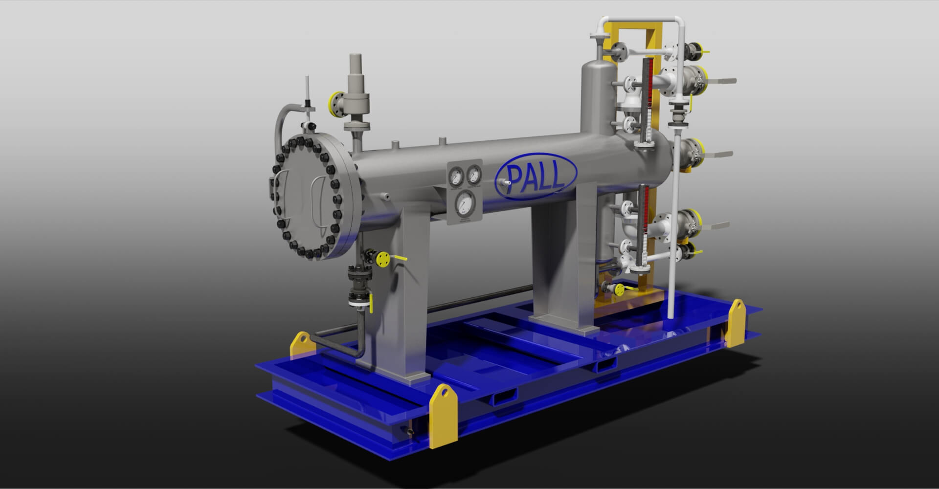 Simplex 4 Element Filter Skid